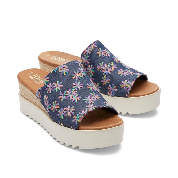 Toms Diana Mule Wedges - Picture 1 of 12